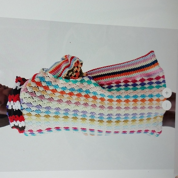 Urban renewal crochet blanket jacket - Picture 4 of 11